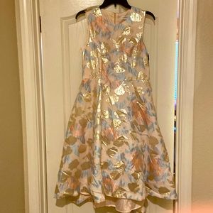 Abstract floral Cavin Klein dress